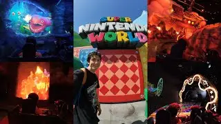 Walking around Super Nintendo World + Mario Kart Ride (First time at Universal) [Osmo Action 4]