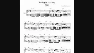 Rolling In The Deep - Adele - Piano Cover + SHEETS