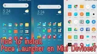 How to install Poco Launcher on miui devices | Poco F1 launcher and wallpapers for Xiaomi devices