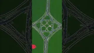 Diverging cloverleaf- The BEST Cities Skylines Highway Intersection
