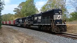 NS 1835 Leads NS Herzog Rock Train 94Z At White Oak SC On The R Line