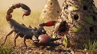 Epic Showdown Giant Scorpion Invades the Ant Fortress!