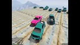Grand Theft Auto V PC Funny Moments (MUSCLE CAR DERBY!)