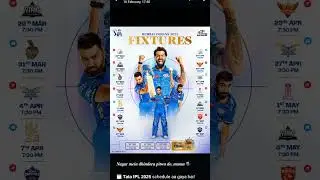#MI full match schedule in IPL#