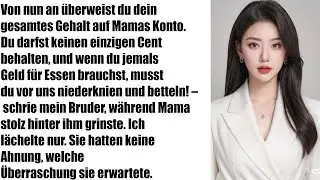 Überweise Dein Gehalt an Mama!“, schrie mein Bruder – willst du Geld, tu das…
