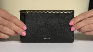 Fossil Logan Zip Card Case Wallet SKU: 9307754