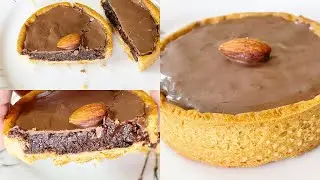 Fudgy Dates & Almond Chocolate Tart :: Whole Wheat Tart Shell