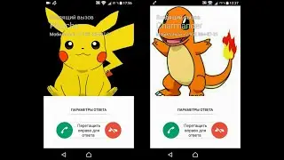 Incoming Call Prank Pikachu &Charmander Screen video