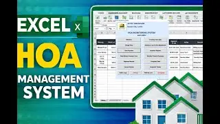 Complete HOA Excel Macro System | Manage Dues, Payments, and Expenses with VBA