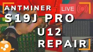 Antminer S19j Pro U12 Repair LIVE - Bitcoin ASIC Hashboard Repair - 064