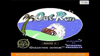 COMMODORE 64 (C64)#OUT RUN (U.S:GOLD (1987.)#PAL VERSION#5.306.250 PTS.#COURSE C (ROUTE C)#