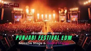 Punjabi Festival EDM 🎉 Massive Stage & Crowd Energy