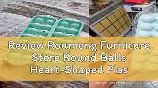 Review Roumeng Furniture Store Round Balls Heart-Shaped Plastic Ice Mold Double-Layer 14 Holes Ice