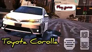 Car simulator game | Toyota Corolla car drive in offroad