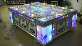 Fishing game machine with bill acceptor and printer to USA fish table arcade gambling machine
