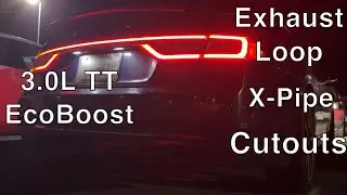 Lincoln Continental 3.0 EcoBoost - Custom Exhaust - Equalizer Loop ~ X-Pipe ~ Cutouts