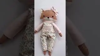 Make a handmade fox doll with my cute and easy sewing patterns 🦊🩷