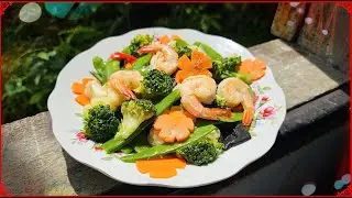 虾仁炒杂菜I 花椰菜炒蝦仁 I 家常杂菜 I 一道简单美味的虾仁杂菜 Mixed Vegetables Stir Fry#食在滋味#年菜 #简易食谱