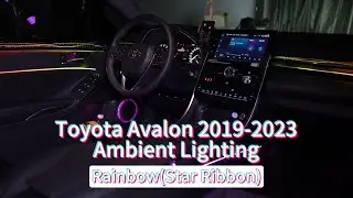 Decoration Modification Car Ambient Lighting Toyota Avalon 2019-2023 Kit | Rainbow | Galaxy Ribbon