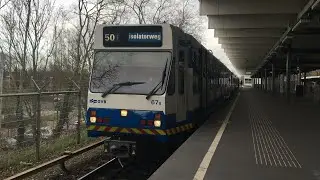 [4K] Vertrek GVB triple S2 als Metro 50 uit Gein!