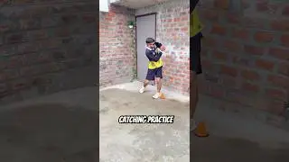 Improve catching practice at home!😳#cricketshorts #cricketpractice #catchingpractice