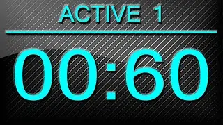 Countdown Timer for Workout/Interval/Cardio HIIT (Total: 15 Min/Work: 60Sec/Rest: 20 Sec)