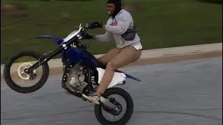 Wheelie practice on the ssr150 cc #fyp #youtube #bikelife #baltimore #SKATTEGOD #ssr