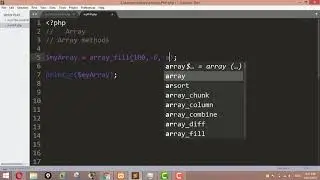 how to Fill an array with values in PHP - Array Fill