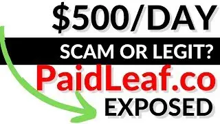 PaidLeaf.co Review BIG SCAM? EXPOSED - Payment Proof?