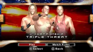 Edge vs John Cena vs Rob Van Dam | Triple Threat Match | SmackDown vs Raw 2007 | PPSSPP Emulator 