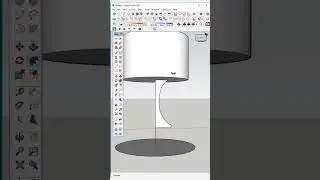 Table lamp Making Tricks. #sketchup Tricks #4 #sketchuponline #sketchup3d #sketchuppro2023 #3d