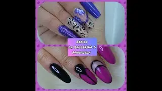REFILL CON ME IN ACRYGEL / DA MANDORLA A BALLERINA / NAIL ART SEMPLICE /INFILL WITH ME / ALMOND NAIL