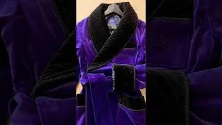 Purple smoking jacket with embroidery 🔥🔥🔥 #menswear #styleinspiration #gentleman #herrenmode