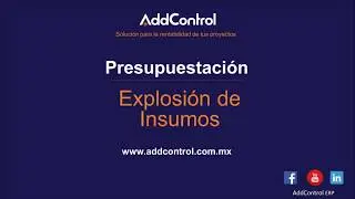 Explosi&oacute;n de Insumos