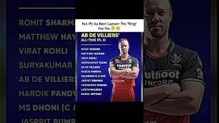 Ab De Villiers All Time IPL XI 🔥✅