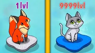 Merge Cute Animals! MAX LEVEL ANIMALS EVOLUTION! 9999+ Leve Merge Cute Animals: Cat & Dog