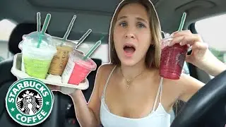 trying my SUBSCRIBERS Starbucks orders!!