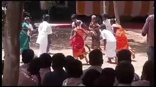 irula cultural dance in Pillur Dam area students(1)
