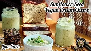 Sunflower Seed Vegan Cream Cheese | A cheaper & healthier option | Great as a spread & dip