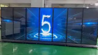 69.3inch indoor ultra-thin LCD free standing full screen digital signage