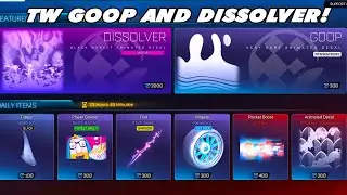 Titanium White Goop & Dissolver In The Item Shop!! - Rocket League Item Shop 1/12/22