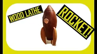 Wood Turning an Atomic Rocket! An Ideal wood lathe project!