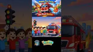 Fire Truck Cartoon 🚒 | Fun Rescue Story | Kids Shorts Video