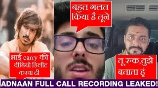 Adnaan Full Call Recording Leaked!!!|YouTube Vs TikTok