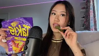 ASMR eating pickles and takis 