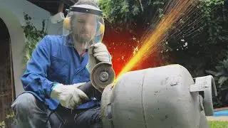 ¡Abrimos un TANQUE DE GAS por la MITAD!