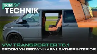 VW Transporter T6.1 Leather Interior Upgrade | Brooklands Brown Nappa Leather