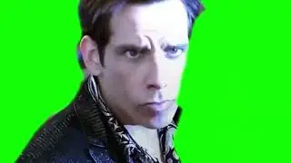 Zoolander Staring Meme Template Green Screen