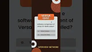 Versa Sdwan Question Answer  | Versa OS #short #cisco #networkengineer #shortsfeed