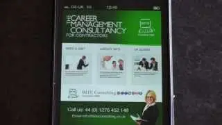 How to use a mobile phone to job search for contracts with BITE Consulting